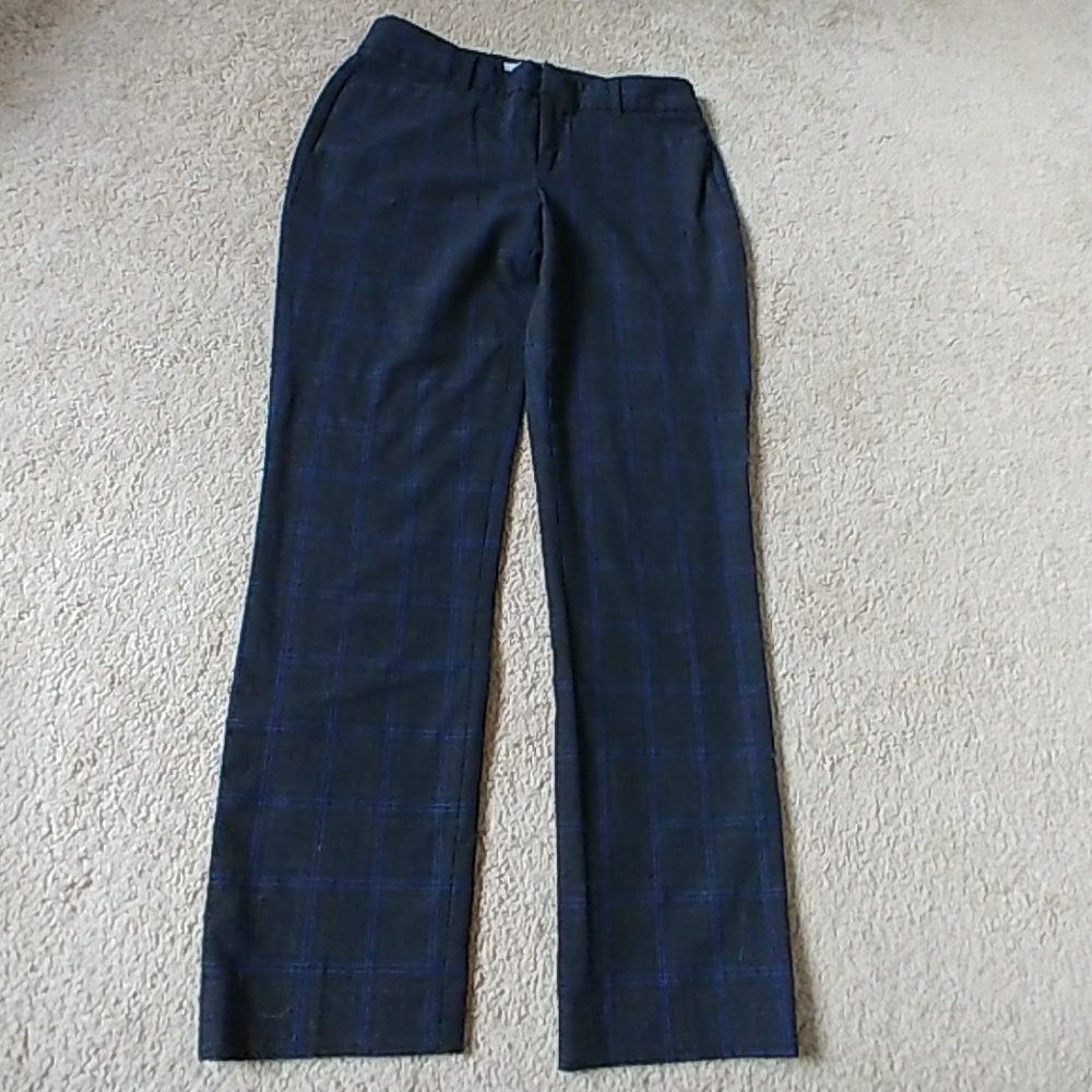 Gap plaid slim cropped pants